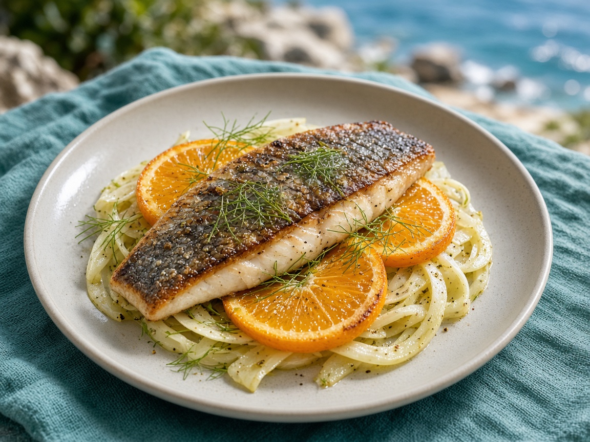 Citrus sea bass